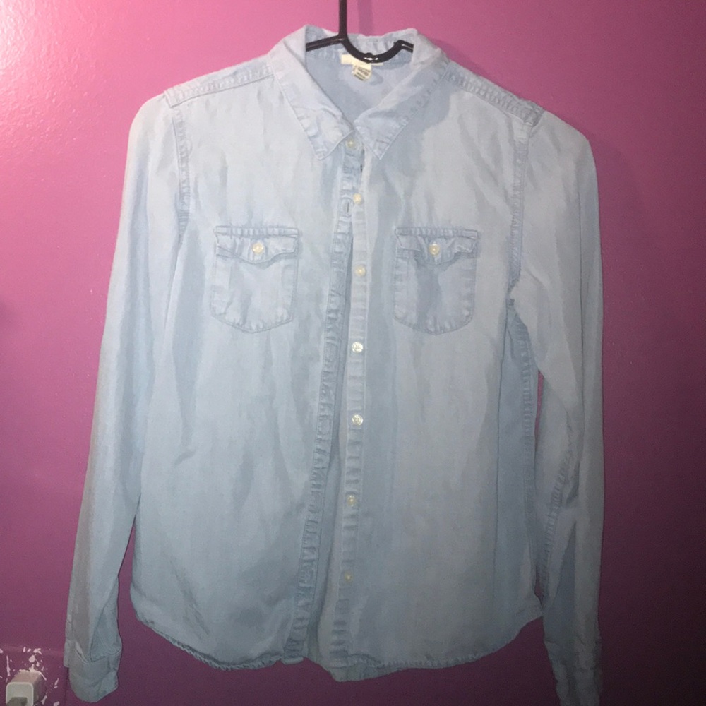 Denim button up shirt